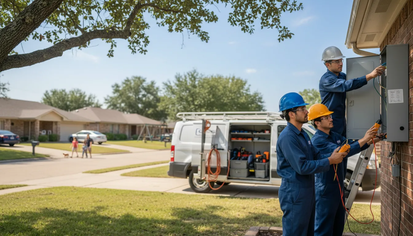 Certified electrician providing emergency electrical services in Clever, MO